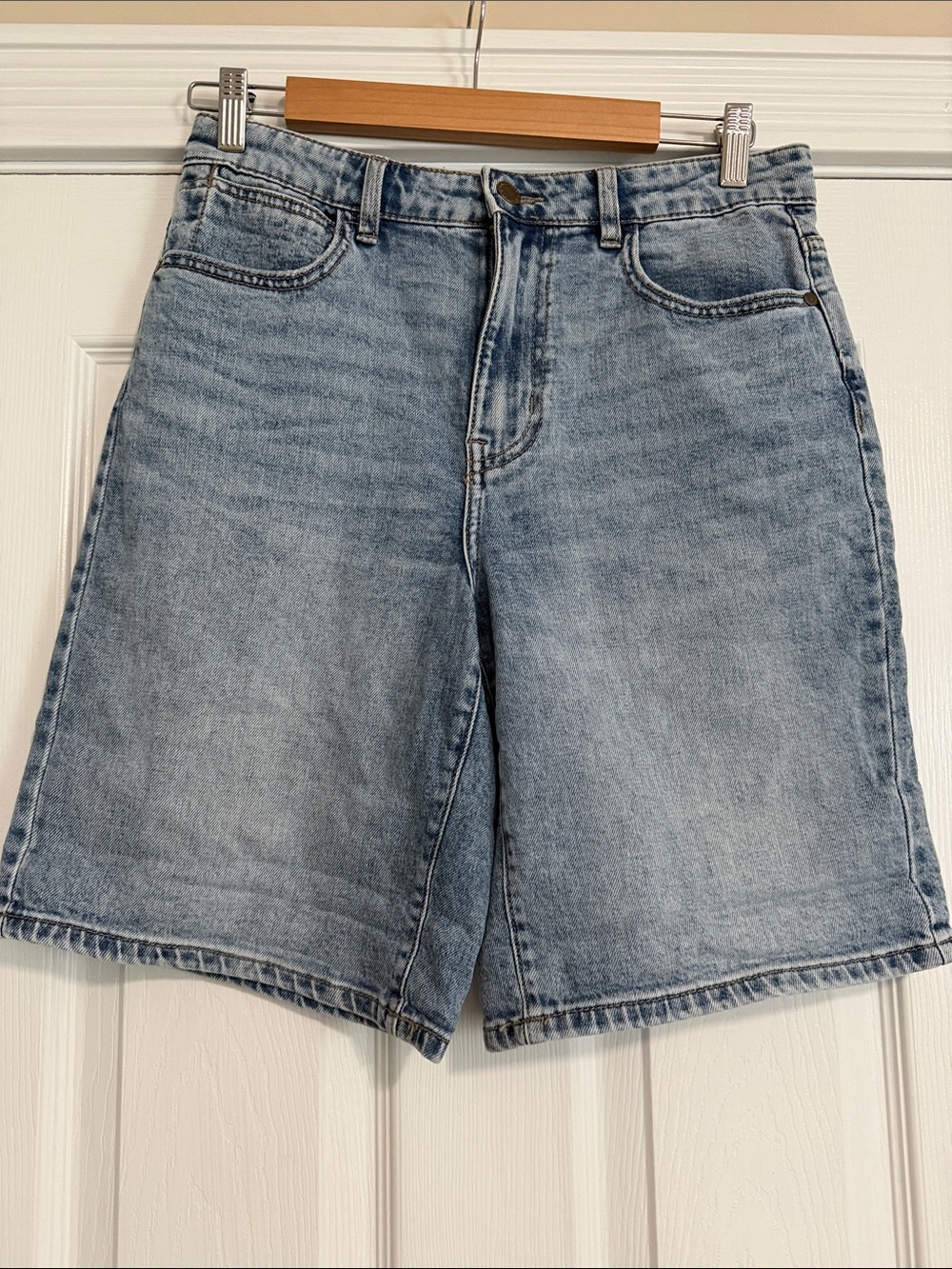 Wrangler Light Blue Women's Denim Bermuda Shorts